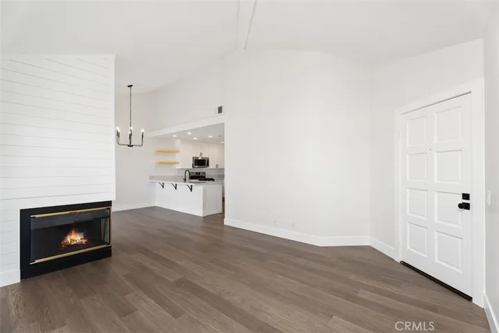Living room fireplace