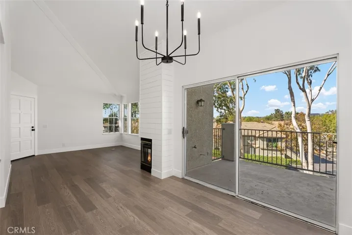Views from the living room through the dining room