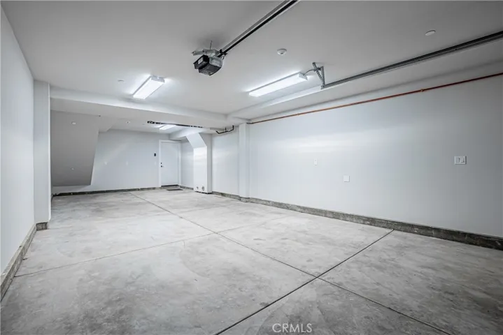 Spacious tandem garage.