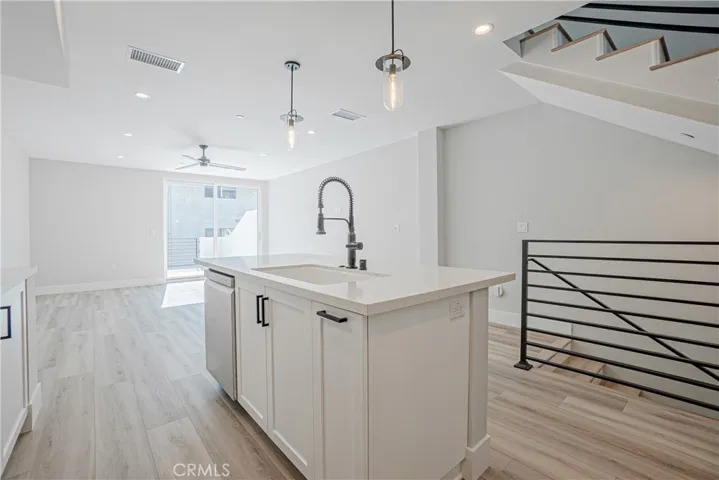 View of main level living area from kitchen.
