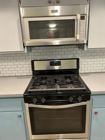 SS stove and microwave