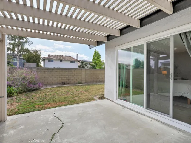 Step out back to a patio and nice size yard.