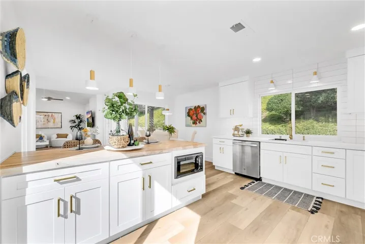 Abundant cabinet space with all new appliances including built in microwave