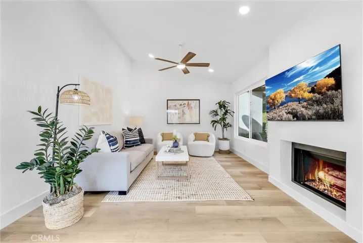 Natural light pours through enlarged atrium slider