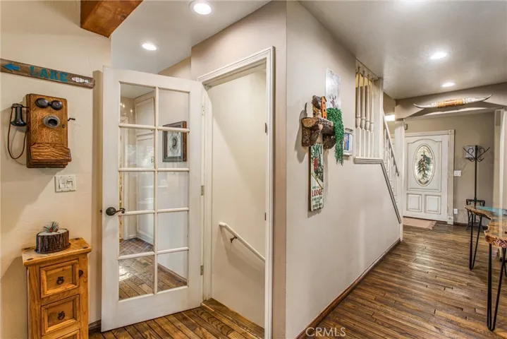 Stairs down to the Suite that could be an ADU (additional dwelling unit).