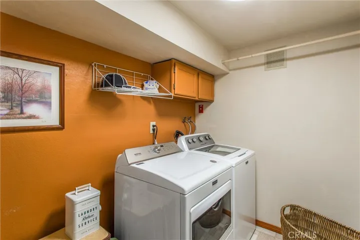 Laundry is downstairs also.