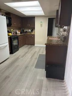 kitchen with vinyl flooring