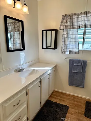 Plenty of counter & storage space in secondary bath