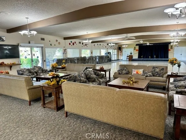 Beautiful, clean banquet area in clubhouse