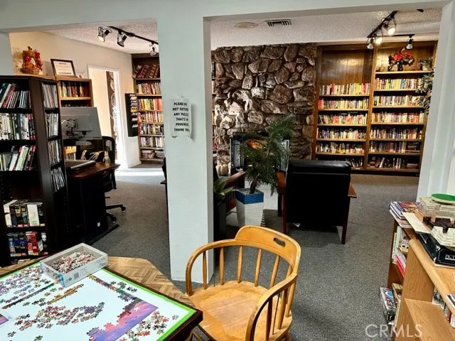 Library, puzzle area.  Cozy space inside the clubhouse