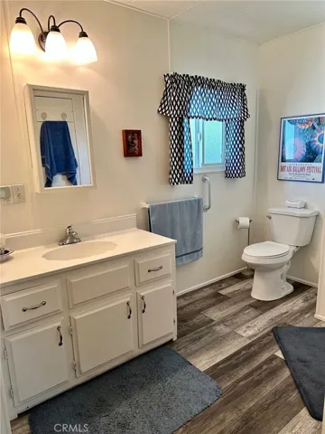Master bath with newer updated flooring