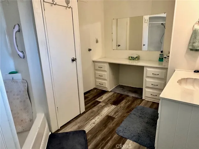 Private vanity in master bath.