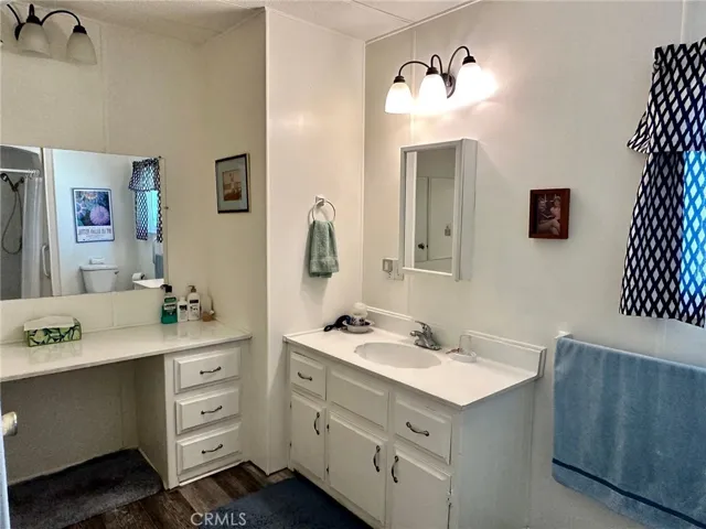 This pic shows both the sink & vanity in master bath.  So much space