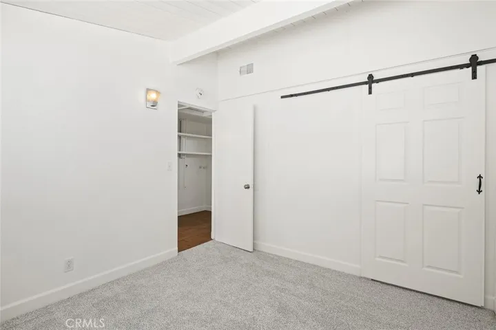 Barn door on closet