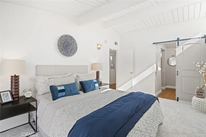 Master bedroom with ensuite bathroom.