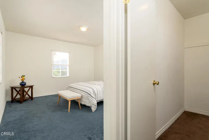 Bedroom #3 with window facing backyard