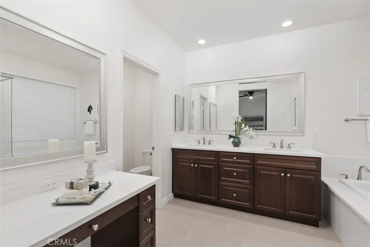 Master Bedroom Vanity area and double sinks