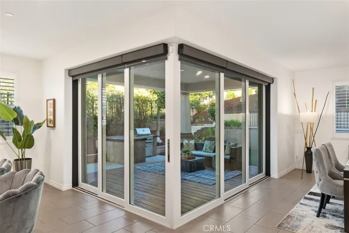 Accordion Doors fully closed.