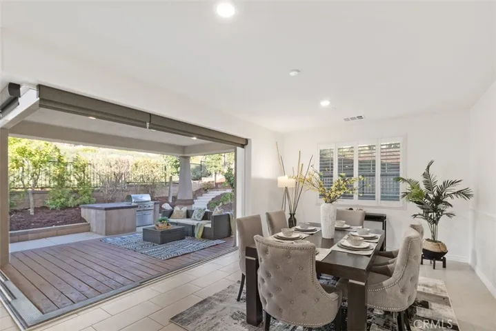 Dining room next to Patio area