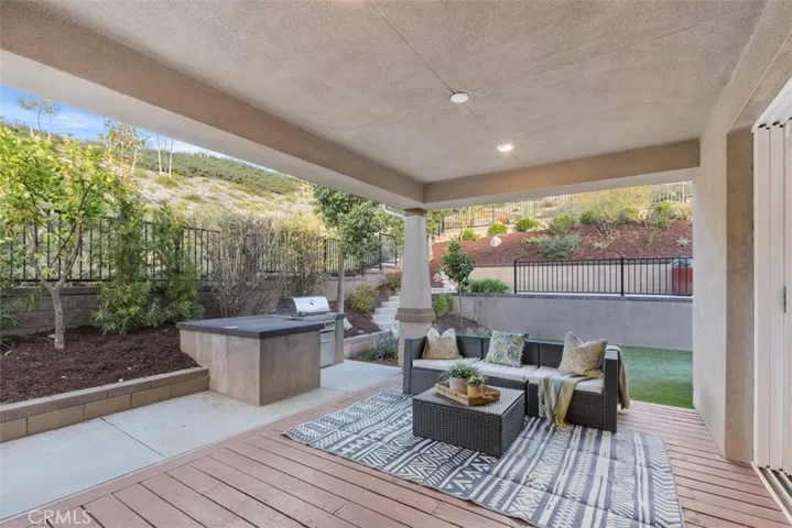 Covered Patio Area with Built in BBQ