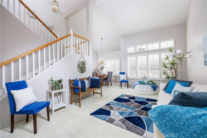 Soaring ceilings provide a feel of openness