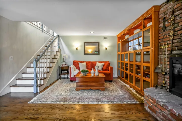 Living room is on south side and faces the Solarium