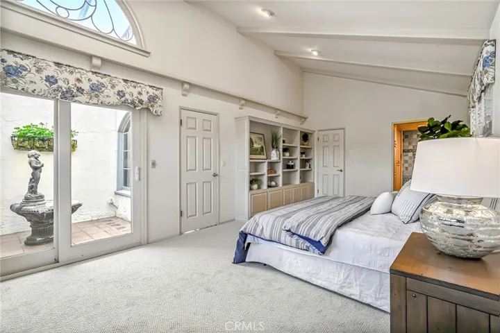 Primary bedroom is roomy and large