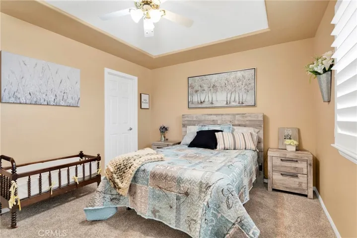Hall bedroom has a walk-in closet.