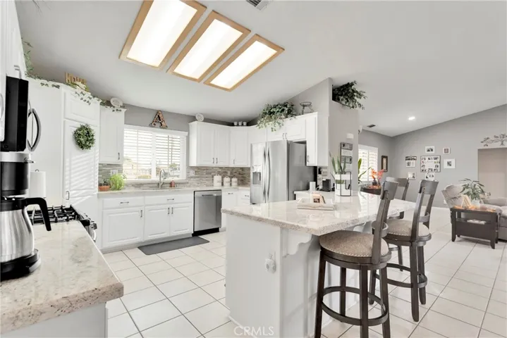 Large kitchen with plenty of space.
