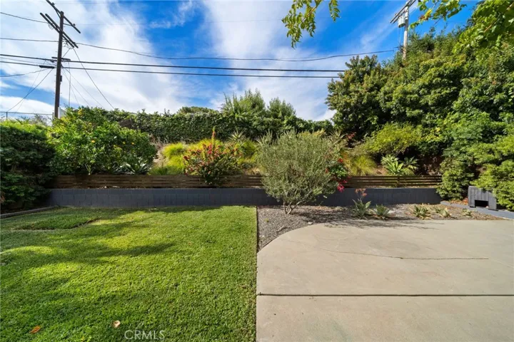 Private backyard