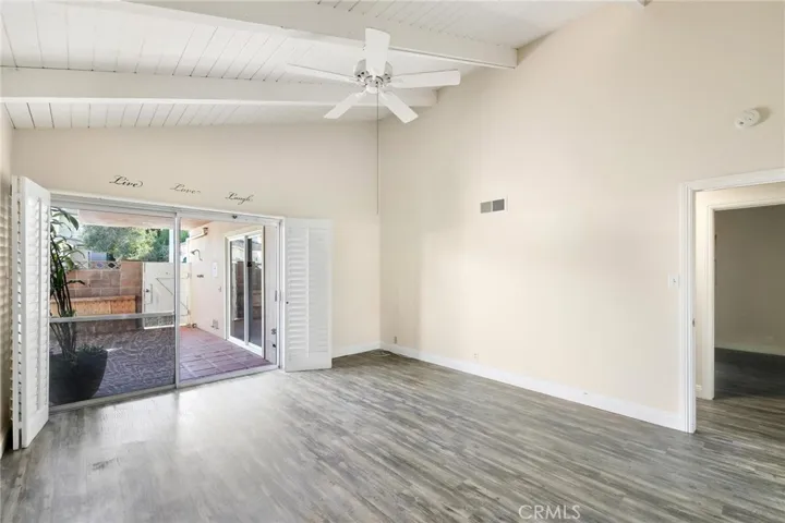 Access to Private Backyard through Primary Suite