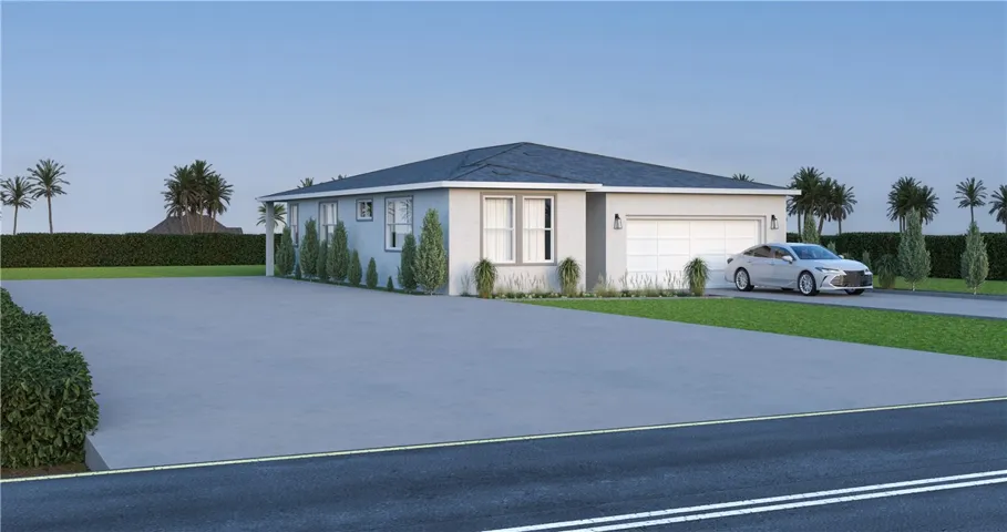 Rendering only. Exact finishes may vary. Landscaping and hardscaping to be done separately at buyers expense.