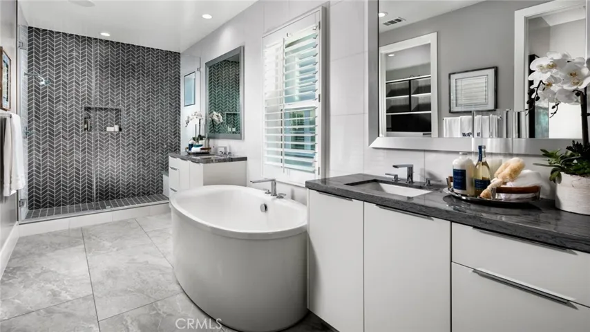 Primary Bath with tub and shower