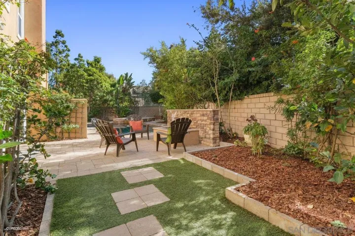 Entering rear yard