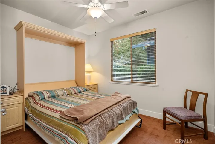 Back bedroom with Murphy Bed down