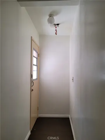 Hallway to rear door