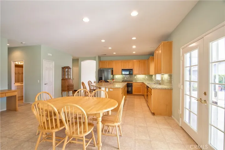 Breakfast Area W/ French Doors