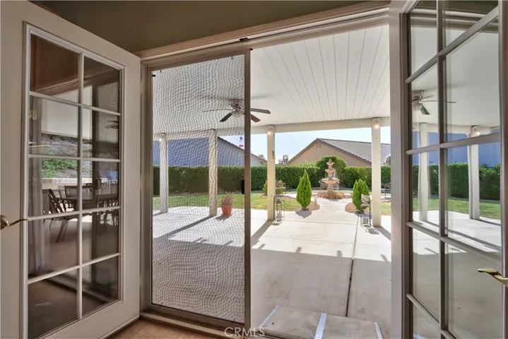 French Doors to Backyard