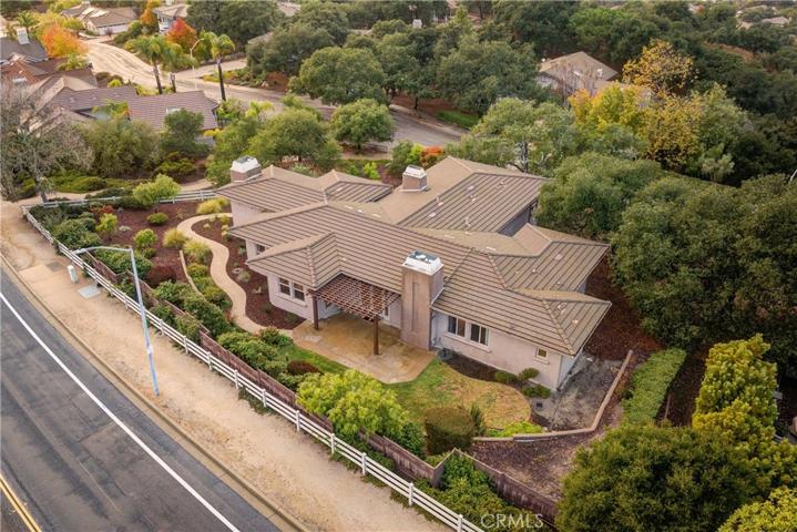 Aerial view of home
