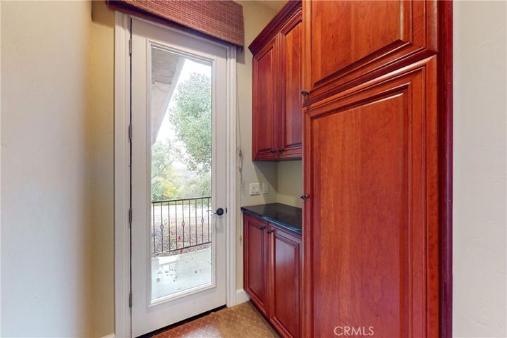 More area for storage that lends to a private balcony