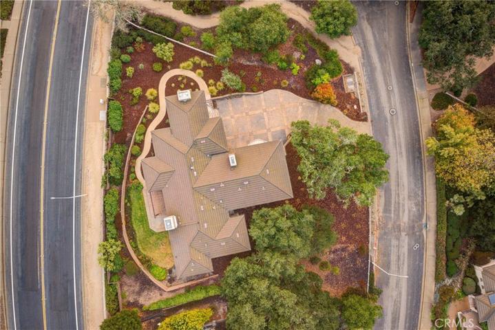 Aerial view of home