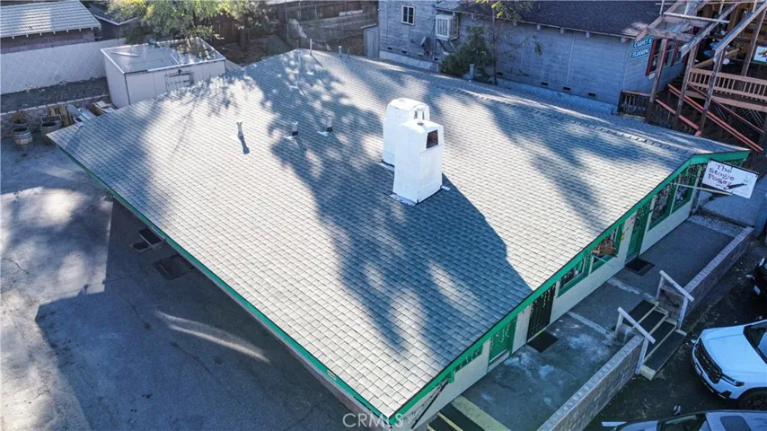 aerial shot of roof replaced in 2019