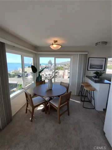 Dining area with ocean views