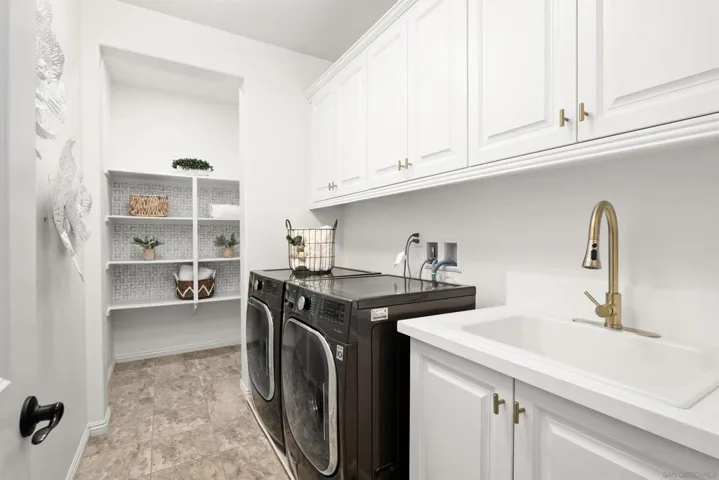 Upstairs laundry room
