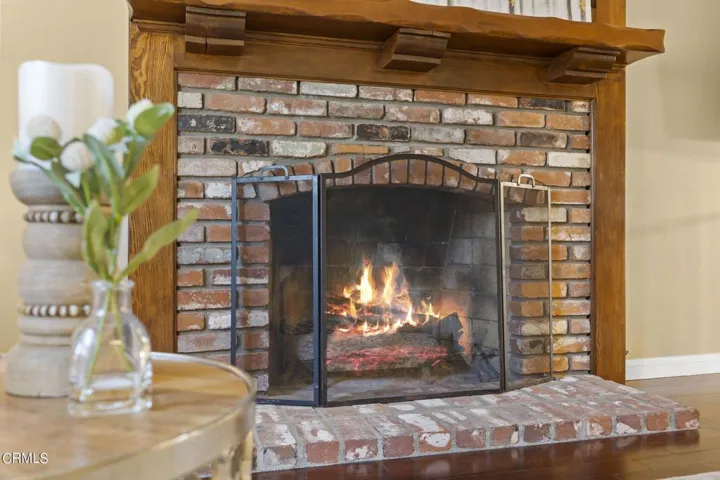 Cozy fireplace