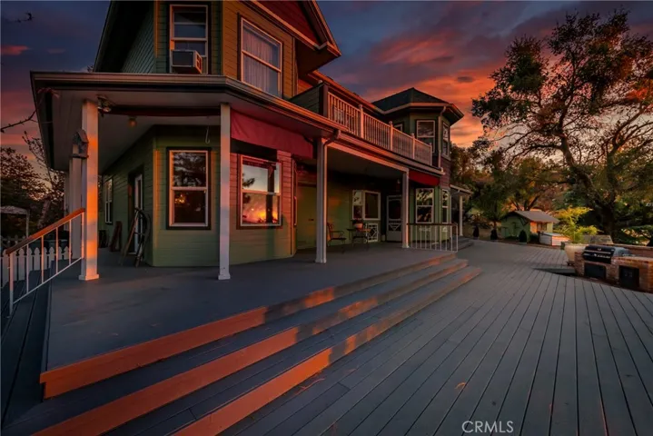Sunset on the deck