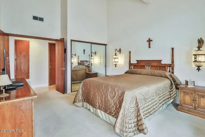 Primary bedroom with two closets