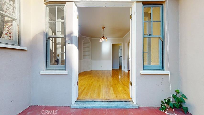 Yard Looking into Dining Room