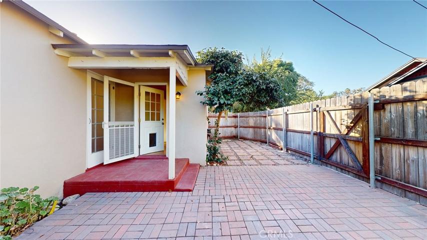Yard off service porch and 2nd Bedroom