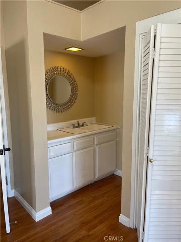 Sink inside large bedroom upstairs